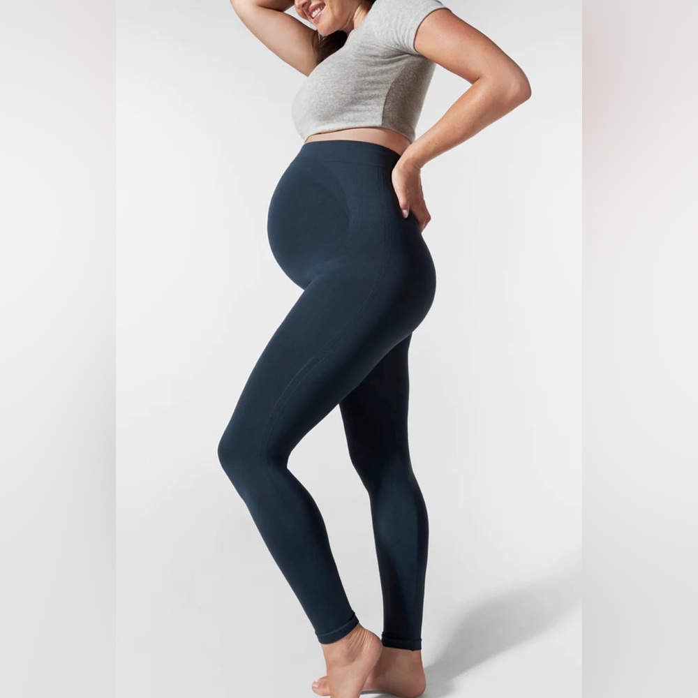 BLANQI Everyday Maternity Belly Support Leggings Storm Size Medium